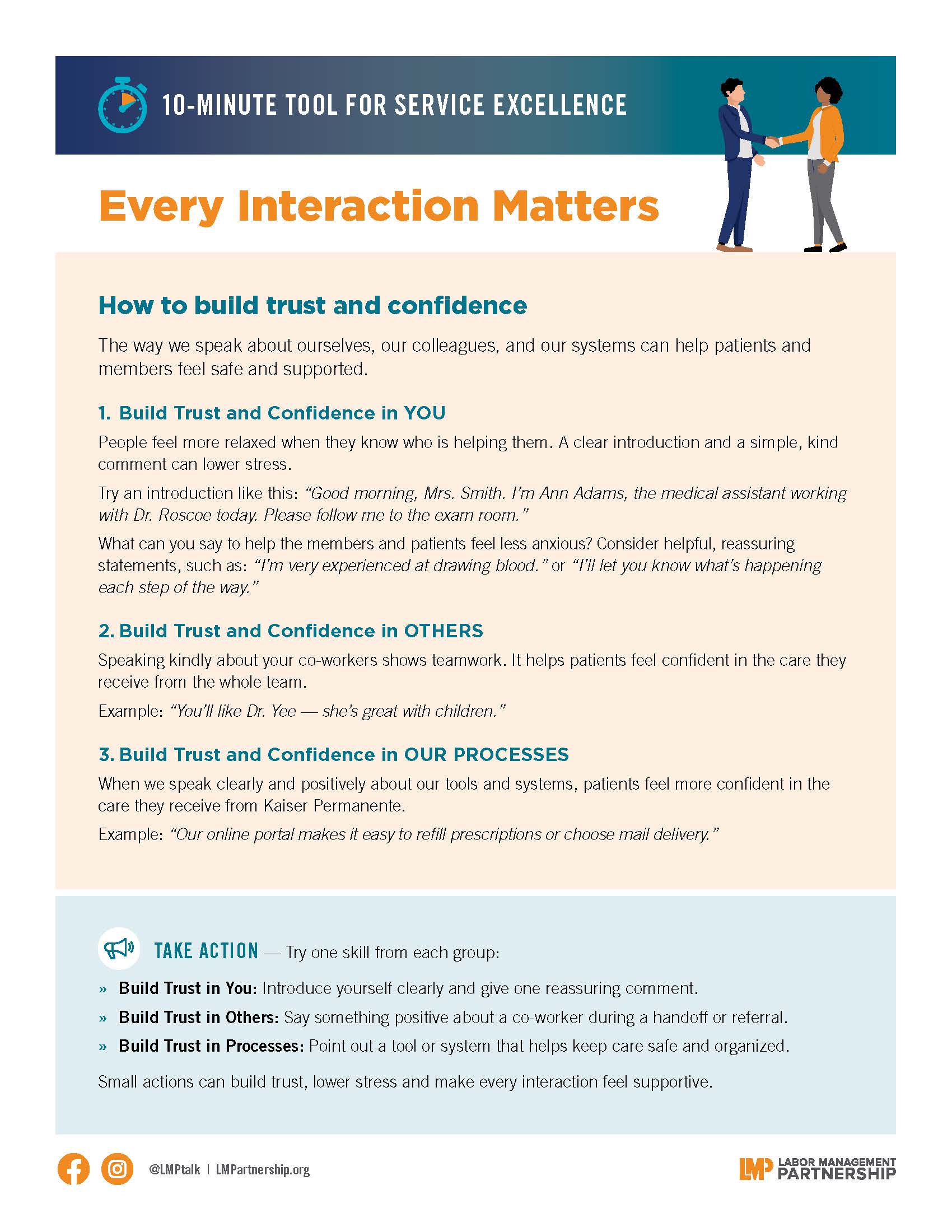 10‑minute team tool with simple techniques to build trust and confidence.