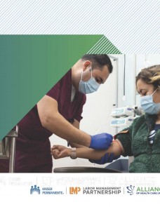 Title slide showing nurse and patient