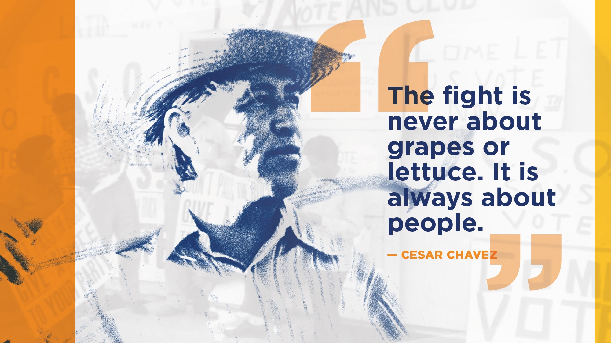 Cesar Chavez, United Farm Workers leader
