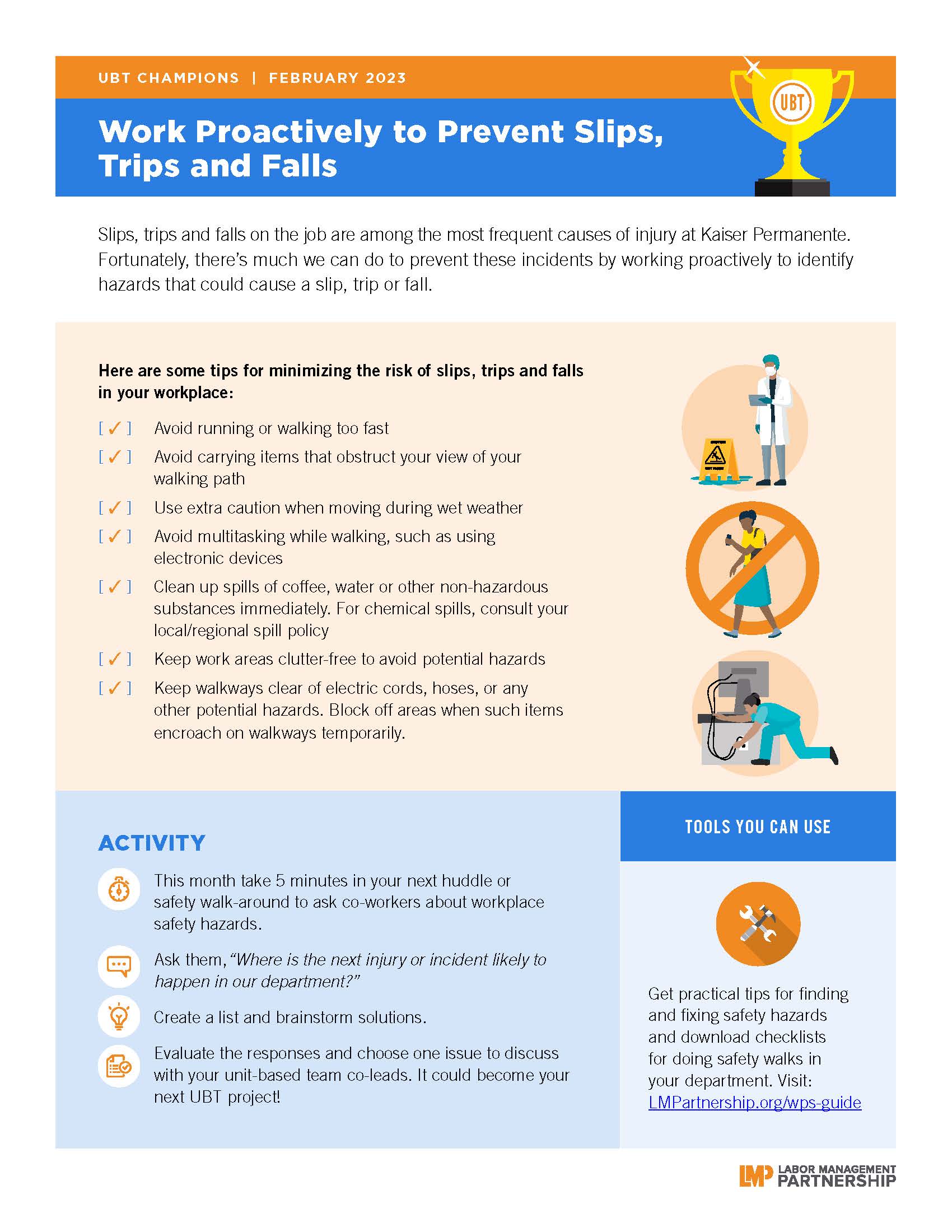 Health and Safety Champions — February 2023 Focus